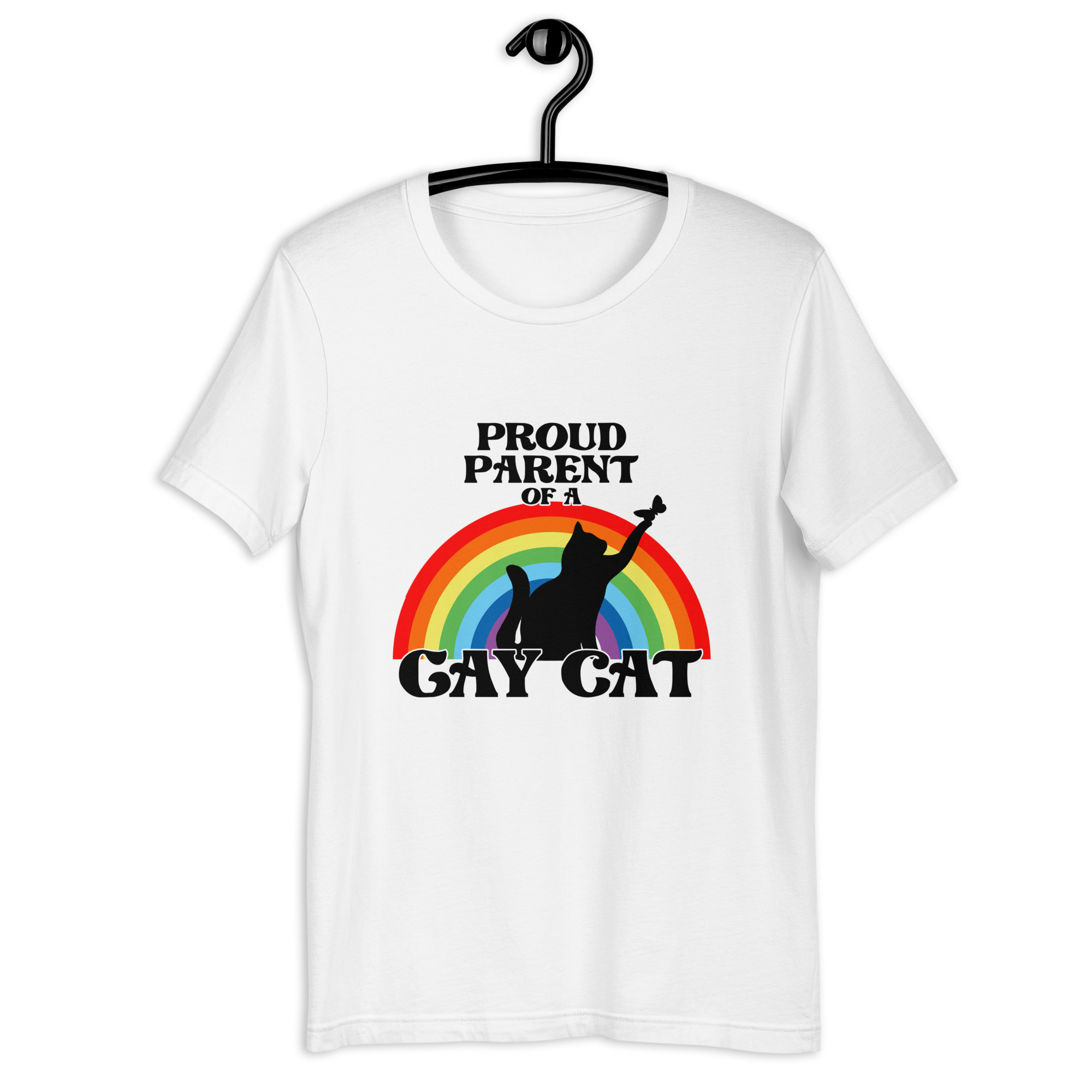 Proud Parent of a Gay Cat Pride Unisex t-shirt